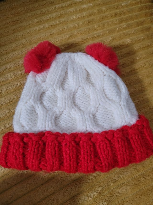 Gorros de invierno tejidos para niña