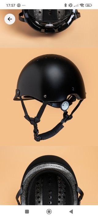 Casco de equitación negro. Niños 