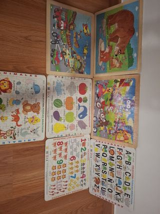 Puzzles Educativos Infantiles (Animales, Números, 