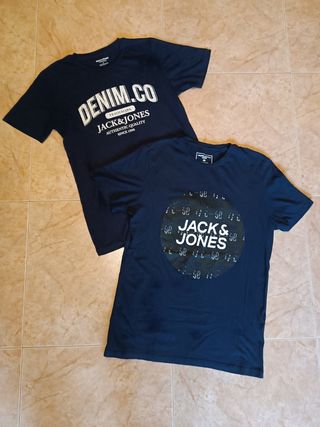 Camisetas Jack and Jones azul marino
