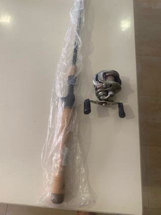 Caña Lews + Carrete Daiwa Exceler 6.3