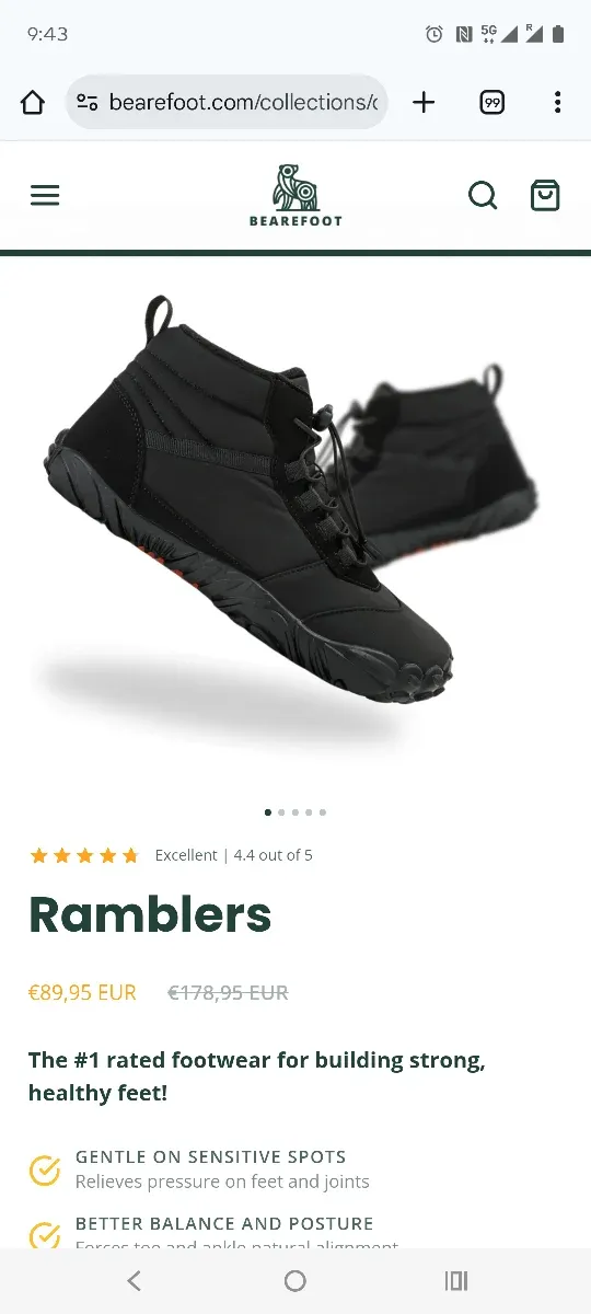 Zapatos Barefoot BEAREFOOT t. 39 (ajustan como 38)