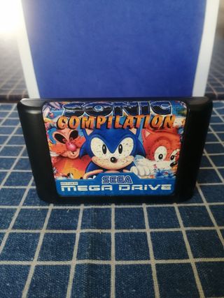 VIDEOJUEGO MEGAGAMES I ORIGINAL DE SEGA MEGA DRIVE