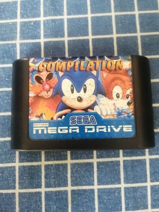 VIDEOJUEGO MEGAGAMES I ORIGINAL DE SEGA MEGA DRIVE