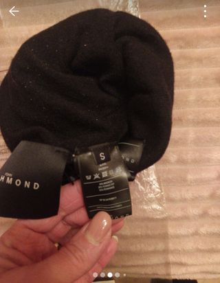 Cappellino bimbo Richmond nero e bianco