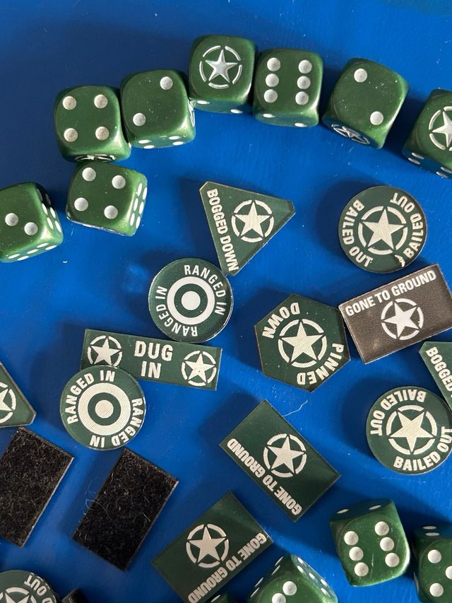 Dices Flames of war token american late