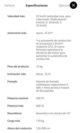 Patinete Eléctrico Xiaomi 4