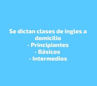 Se hacen extraescolar de inglés a domicilio