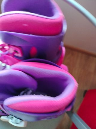 Patines en línea rosas y morados