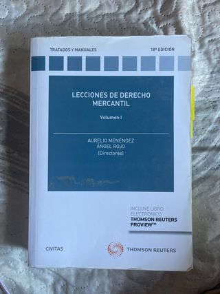 Lecciones de Derecho Mercantil - VOLUMEN I DERECHO