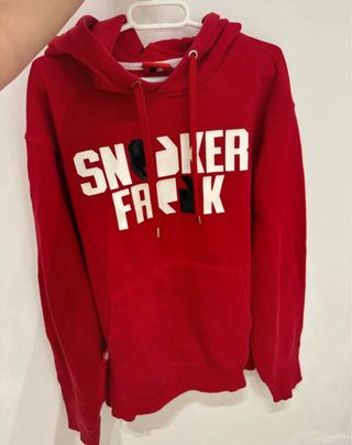 sudadera roja sneaker freak hombre 