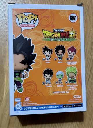 Lote 3 Funko Pop Dragon Ball Z Broly Vegeta Nappa