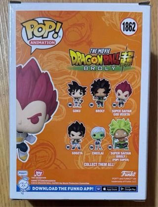 Lote 3 Funko Pop Dragon Ball Z Broly Vegeta Nappa