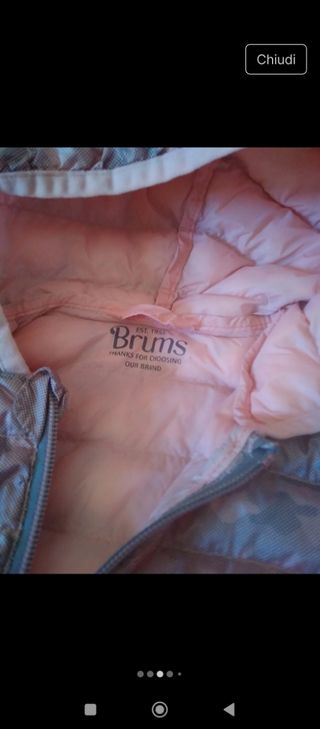 Giubbino Brums rosa con cappuccio