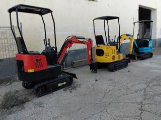 Miniexcavadora JPC con mandos tipo joystick