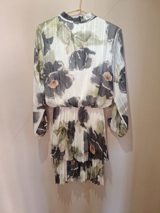 Vestido estampado floral mujer