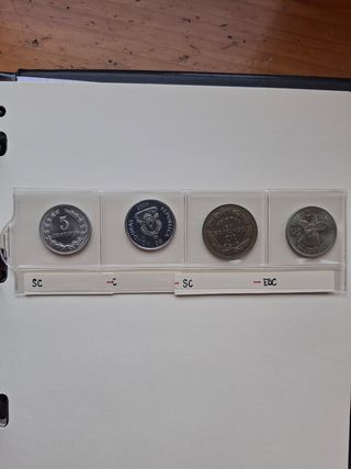  16 monedas: Guatemala, Honduras, El Salvador,Nica