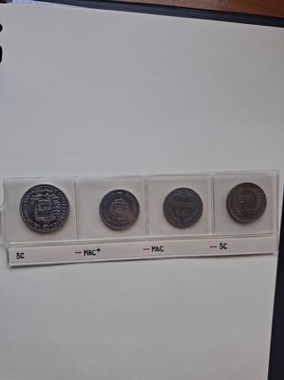  16 monedas: Guatemala, Honduras, El Salvador,Nica