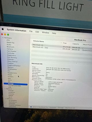 MacBook Pro M1 Pro 16GB 1TB Gris Espacial 2021