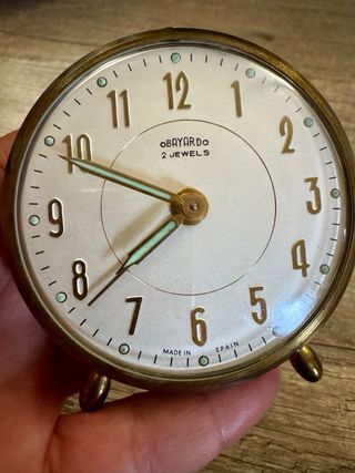 Antiguo despertador Obayardo 2 joyas