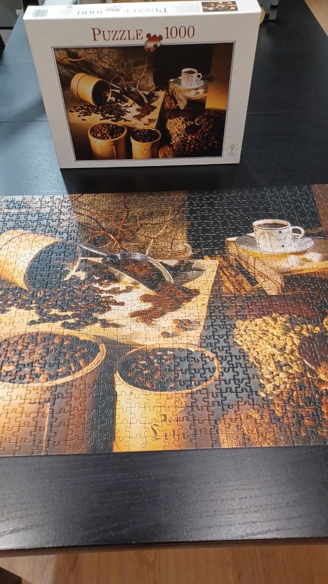 Puzzle 1000 piezas café