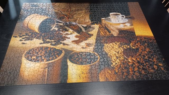 Puzzle 1000 piezas café