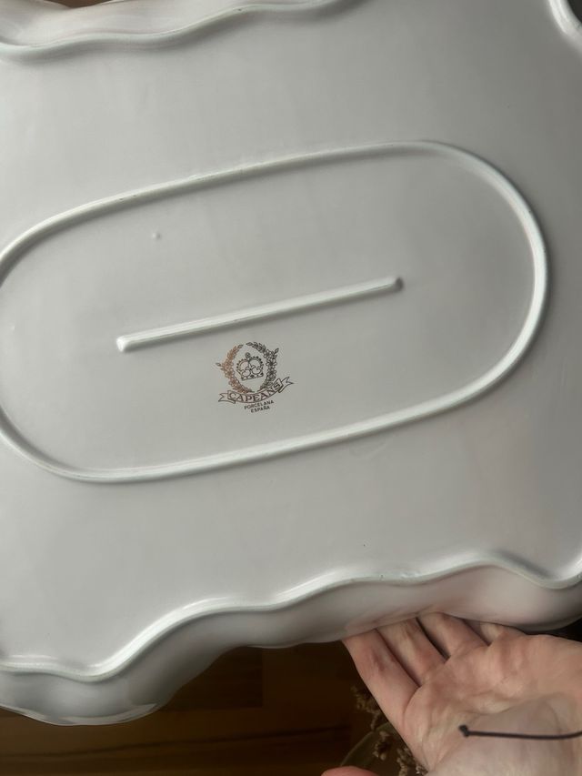 Bandeja de porcelana Capeans