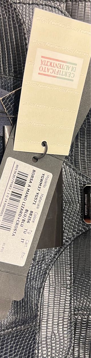Bolso Giorgio Armani Azul Certificado