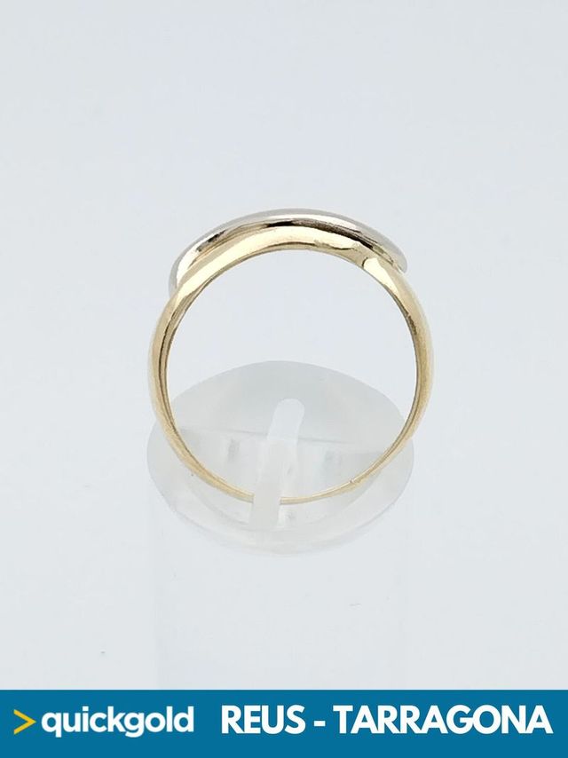 035-01-00436 ANILLO ORO DE 18K ONDAS T16