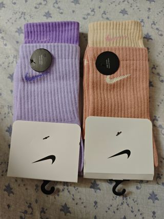 Calcetines Nike Talla Única Rosa y Morado