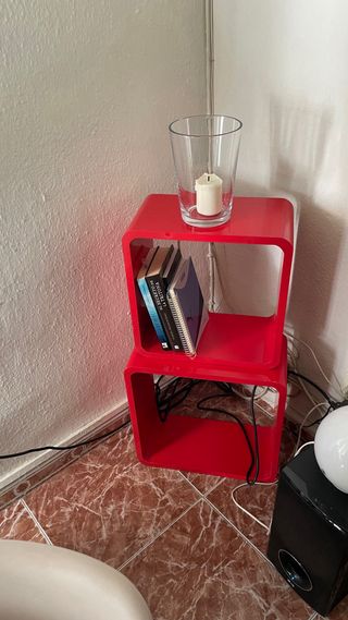 Estantería modular roja La Oca