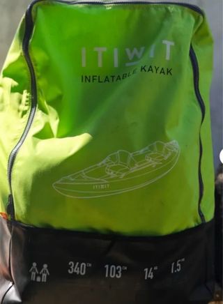 Kayak hinchable ITIWIT 2 plazas + bomba + chaleco 