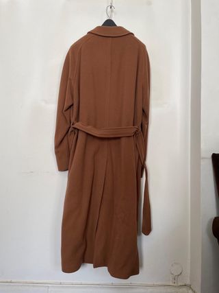 Gabardina Hombre XL Marrón Cachemire y lana