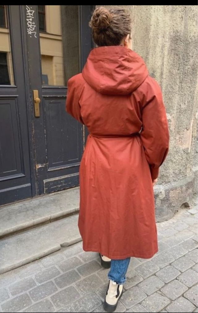 Abrigo Piel Teja Desmontable