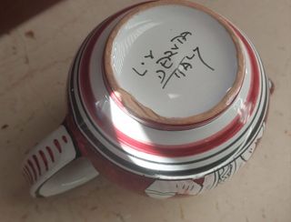 Brocca vintage Deruta Per-Sora-Aqua