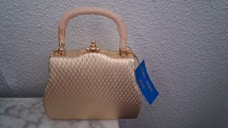 Bolso dorado de fiesta