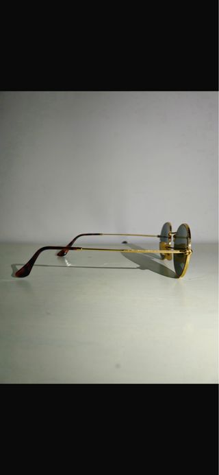 Occhiali Ray-Ban Oval Oro Lenti Verdi