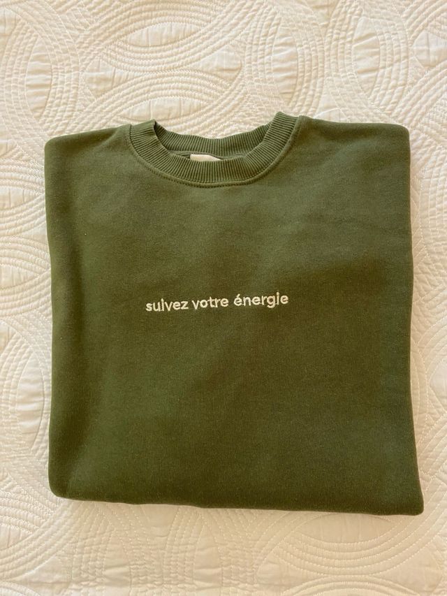 Sudadera con mensaje Enjoy the Now