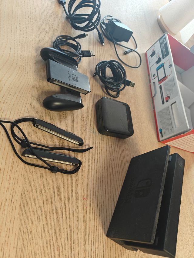 Nintendo Switch con muchos accesorios