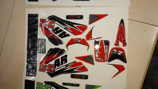Pegatinas Moto RC ARX 540, 20 eur juego.