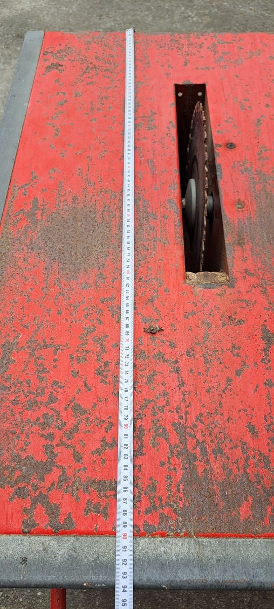 Mesa de sierra circular para madera