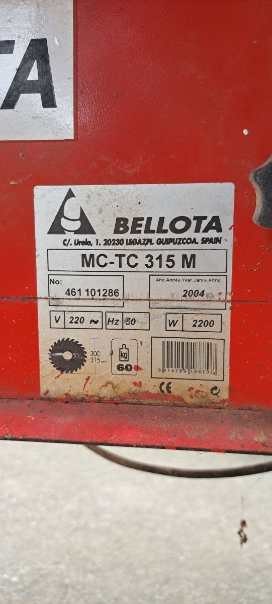 Mesa de sierra circular para madera