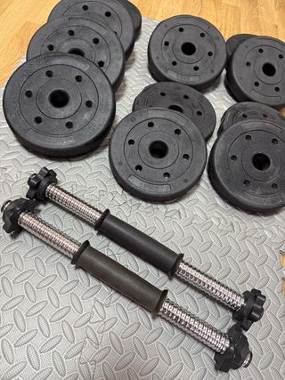 Par de mancuernas 9.5kg cada una 
