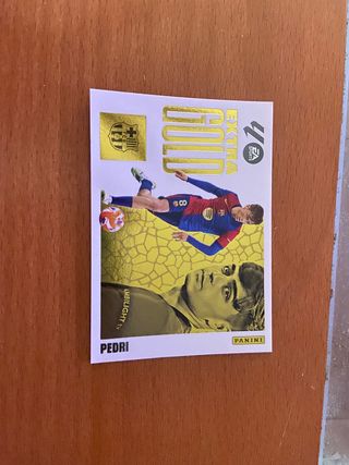 Cromo de la Liga Extra Gold Pedri 