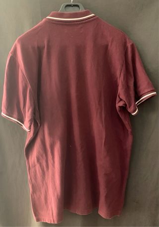 Camiseta Polo Bershka Burdeos Talla XL