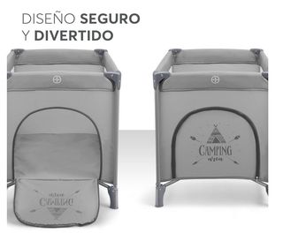 Cuna de Viaje Kikka Boo SO Gifted Gris