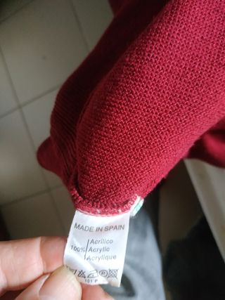 Jersey Lacoste granate Talla XL. 