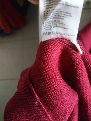 Jersey Lacoste granate Talla XL. 