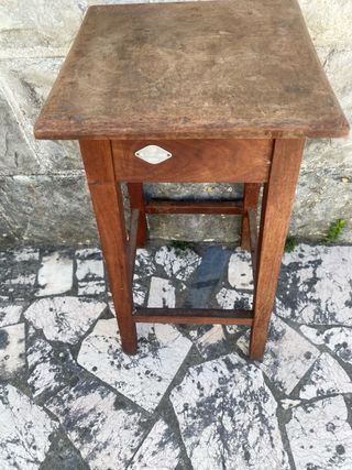 Banqueta alta madeira maciça,vintage