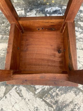 Banqueta alta madeira maciça,vintage